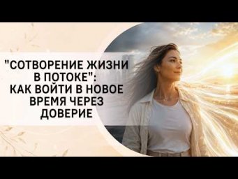 "Сотворение жизни в потоке": как войти в Новое время через доверие