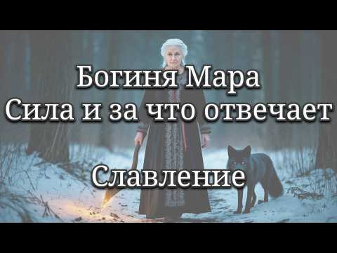 Богиня Мара, Морена, Марена Сила, за что отвечает, славление, обряды. Богиня Мара, Морена, Марена Сила, за что отвечает, славление, обряды.