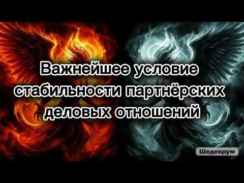 Важнейшее условие стабильности деловых партнёрских отношений &ndash; когда отношения не вредят проекту