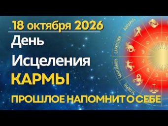 18 Октября: ДЕНЬ ИСЦЕЛЕНИЯ КАРМЫ. Прошлое напомнит о себе