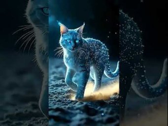 Красивый астральный кот. ИИ. Арт нейросеть. фэнтези #реальность #фэнтези #ИИ #нейросеть #видео #AI