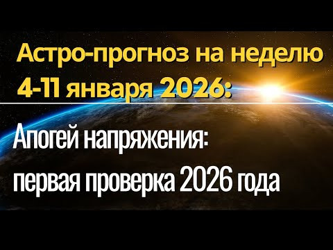 Прогноз на неделю 4-11 января 2026: Апогей напряжения и первая проверка 2026 года