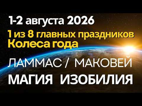 1 августа: мощный праздник Колеса года - Ламмас, Спасовка, Маковей. Магия Изобилия