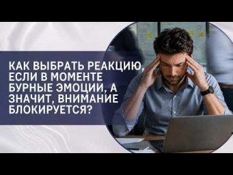 Как выбрать реакцию, если в моменте бурные эмоции, а значит, внимание блокируется?