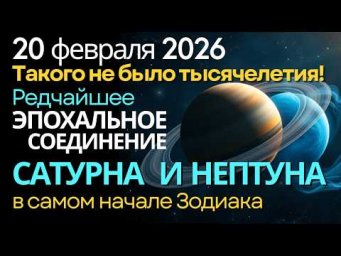Соединение Сатурна и Нептуна 20 февраля: Великая Перезагрузка и отправная точка новой эры. Все Знаки