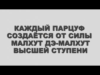 28  КАЖДЫЙ ПАРЦУФ СОЗДАЁТСЯ ОТ СИЛЫ МАЛХУТ ДЭ МАЛХУТ