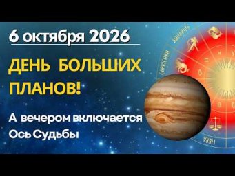 6 октября: ДЕНЬ БОЛЬШИХ ПЛАНОВ! А вечером активизируется Карма