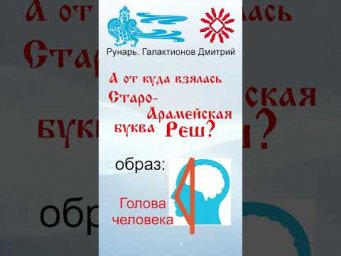 Еврейская Буква Реш, рождена от Руны Реци #Рунарь #Еврейская Азбука #Руны #ГалактионовДмитрий