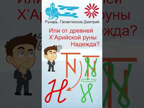 Прописная Буква Н сформирована от Руны Надежда #Рунарь #Руны #Азбука #Буквица #ГалактионовДмитрий