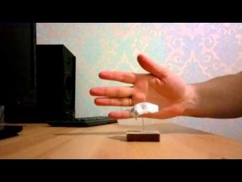 Телекинез.  Вращаем воздействием одной руки