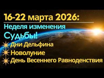 Переломная Неделя с 16-22 марта: Новолуние, Дни Дельфина и Равноденствие запускают новый цикл жизни