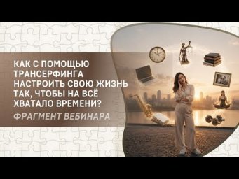 Как с помощью Трансерфинга настроить свою жизнь так, чтобы на всё хватало времени?