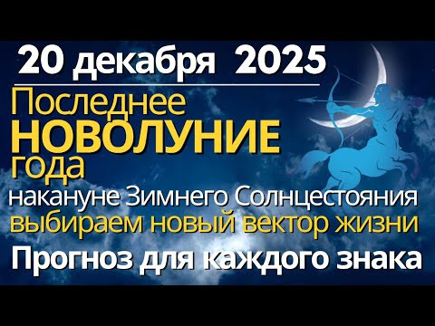 20 декабря: Последнее Новолуние года: точка перезапуска судьбы и мощный старт в будущее. Все Знаки