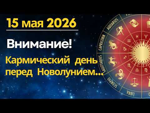 15 мая: Внимание! Кармический день перед Новолунием...