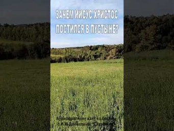 Зачем Иисус постился в пустыне? (170)
