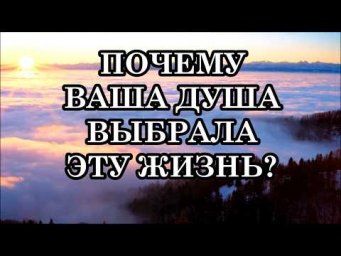 ПОЧЕМУ ВАША ДУША ВЫБРАЛА ЭТУ ЖИЗНЬ?