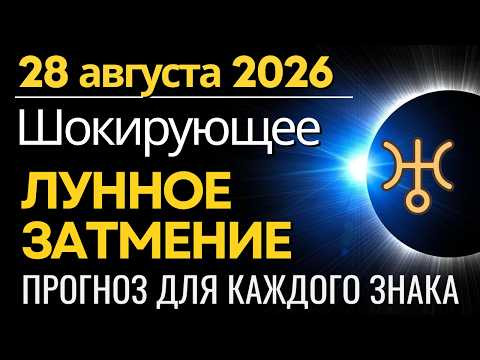 28 августа: Шокирующее Лунное затмение - потрясения неизбежны. Прогноз для каждого Знака