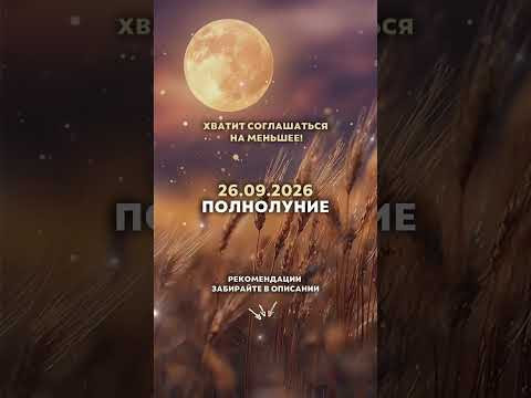 Полнолуние 26.09.26: хватит соглашаться на меньшее! Полнолуние 26.09.26: хватит соглашаться на меньшее!