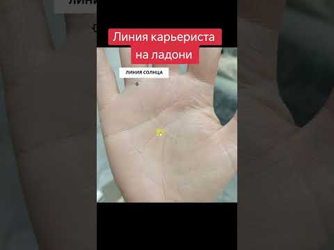 Линия карьериста на ладони