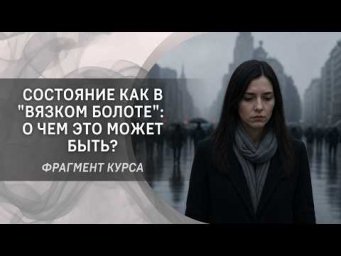 Состояние как в "вязком болоте": о чем это может быть?