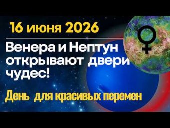 16 июня: день для красивых перемен. Венера и Нептун открывают двери чудес