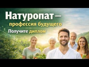 Натуропат - профессия будущего! Получите диплом и работайте