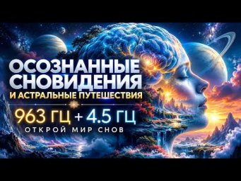 Музыка для Осознанных Сновидений и Астральных Путешествий | 963 Гц + 4.5 Гц