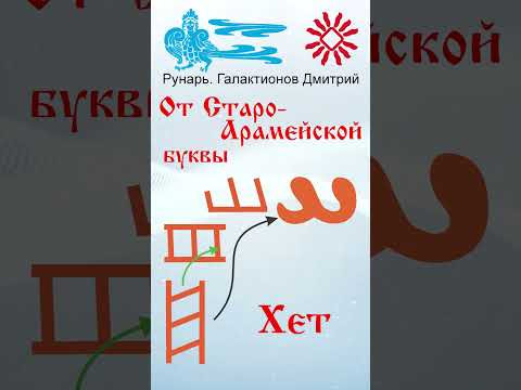 Арабская Буква Хаа, рожденная от Руны Гха. #Рунарь #АрабскаяАзбука #Руны #ГалактионовДмитрий