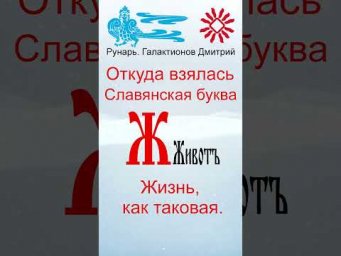Буква Ж, Буквица Животъ, Руна Жизнь #Рунарь #Руны #Азбука #Буквица #ГалактионовДмитрий