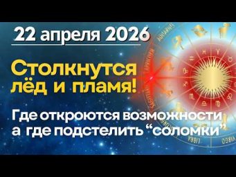 22 апреля: Огонь VS Вода, Эмоции VS Логика... Где откроются возможности, а где стелить "соломку"
