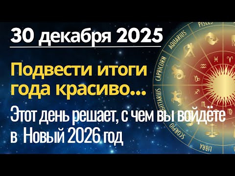 30 декабря: Этот день решает, с чем вы войдёте в Новый год...