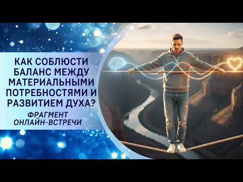 Как соблюсти баланс между материальными потребностями и развитием Духа? Фрагмент вебинара