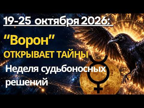 19-25 октября: Тайны прошлого будут открыты! КАРМИЧЕСКИЙ БУМЕРАНГ. Неделя судьбоносных решений
