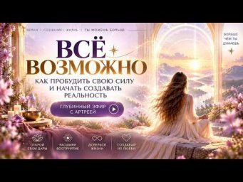 Всё возможно: как пробудить свою Силу и начать создавать реальность | Глубинный эфир с Артрейей.