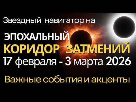 Эпохальный Коридор Затмений с 17 февраля до 3 марта. Звездный навигатор - что не упустить