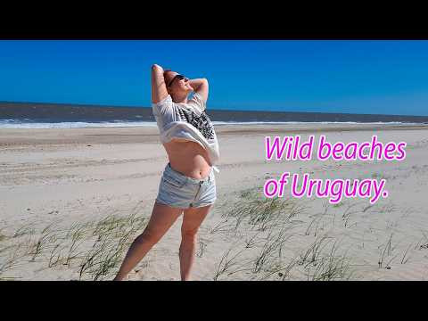 Windy ocean coast. Wild beaches of Uruguay. My life in Uruguay. Travel. Mila Naturist.