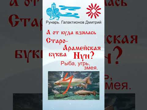 Еврейская Буква Нун, рождена от Руны Надежда #Рунарь #Еврейская Азбука #Руны #ГалактионовДмитрий