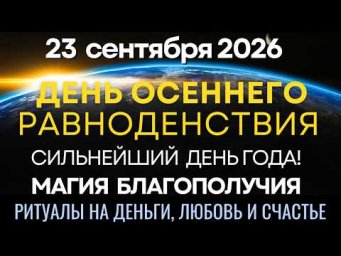 23 сентября: День осеннего Равноденствия - самый мощный день осени! Ритуалы здоровья и благополучия