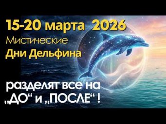 15-20 марта Дни Дельфина: 5 тайных дней в марте, которые меняют судьбу. Успей до 20 марта!