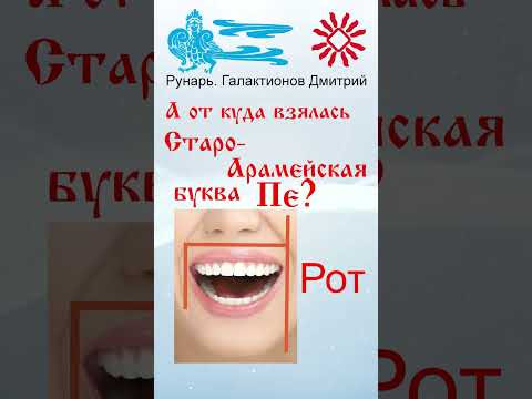 Еврейская Буква Пе, рождена от Руны Путь #Рунарь #Еврейская Азбука #Руны #ГалактионовДмитрий