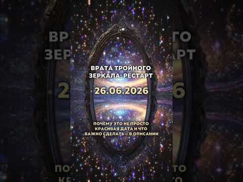 26.06.2026: нажми РЕСТАРТ! Врата тройного зеркала открыты! 26.06.2026: нажми РЕСТАРТ! Врата тройного зеркала открыты!