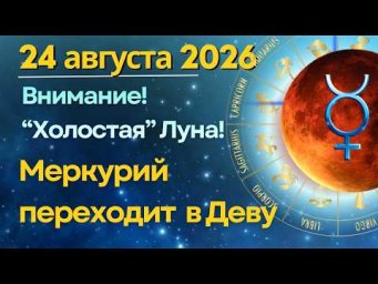 24 августа: переходный день. Меркурий в Деве