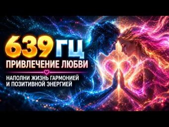 639 Гц для Любви и Гармонии: Привлечение Любви и Позитивной Энергии | Короткая Медитация