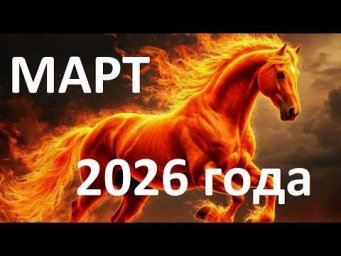 МАРТ 2026 года. Что происходит? Какие проблемы решать.