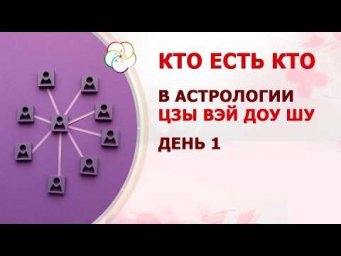 КТО ЕСТЬ КТО в астрологии Цзы Вэй Доу Шу. День 1