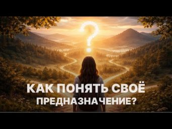 КАК ПОНЯТЬ СВОЁ ПРЕДНАЗНАЧЕНИЕ?